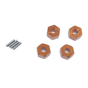 12x5mm Hexagon Connector For 1/10 HSP HPI TAMAYA TRAXXAS LOSI RC Car Parts (COLOR.: GOLD)