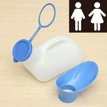 IPRee 1000ml Female Male Portable Mobile Urinal Mini Plastic Toilet With Cover Travel Camping