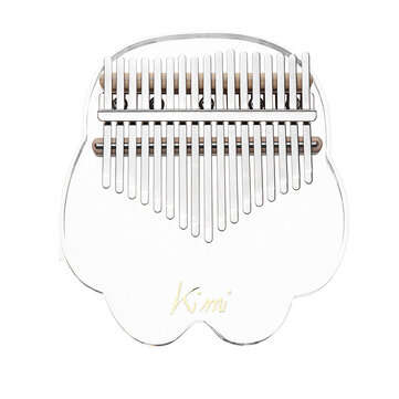 KIMI M-10/M-1 17 Keys Acrylic Kalimba Plate Type Crystal Clear Thumb Piano (LETTER: B)