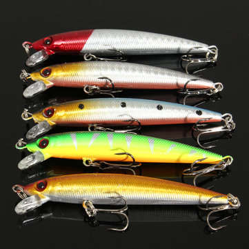 ZANLURE Lot 56 Mixed Minnow Fishing Lures Bass Baits Crankbaits Sharp Hooks Tackle Set