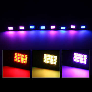 8pcs RGB LED ROCK Light Under Glow Voice Controller Muti-Channel Off-road Car