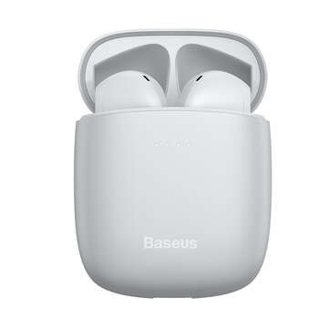 Baseus W04 TWS Wireless bluetooth Earphone HiFi Sports Earbuds Smart Touch Headset... (COLOR: WHITE)