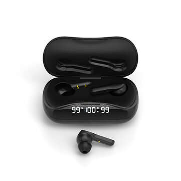 Bakeey TWS210 bluetooth 5.1 Earphones Touch Control Wireless Headphones HIFI Mini ... (COLOR: BLACK)