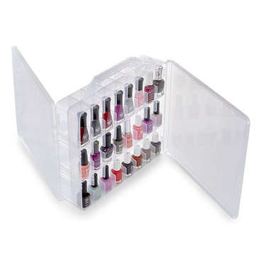 Nail Polish Holder Display Container Case Organizer Storage Box 48 Lattice Salon New