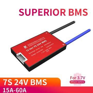 DALY DL7S 7S 24V 18650 BMS Battery Protection Board 15A 20A 30A... (CURRENT: 50A | TYPE: COMMONPORT)