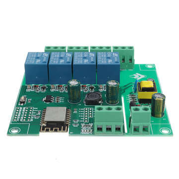 AC/DC Power Supply ESP8266 WIFI Four-way Relay Module ESP-12F Development Board Secondary Developmen