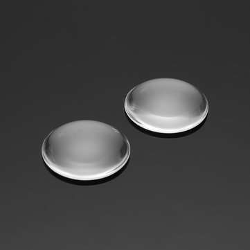 100Pcs Flat Back Transparent Round Clear Glass Domed Cabochons Cover DIY Decoration