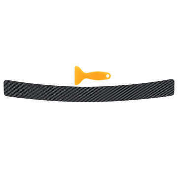 Carbon Fiber Sticker Vinyl Decal Car Tail Trunk Sill Plate Bumper Guard Protector Cover Trim