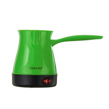 220V Electric Turkish Greek ABS and Stainless Steel Portable Coffee Maker Machine... (COLOR.: GREEN)