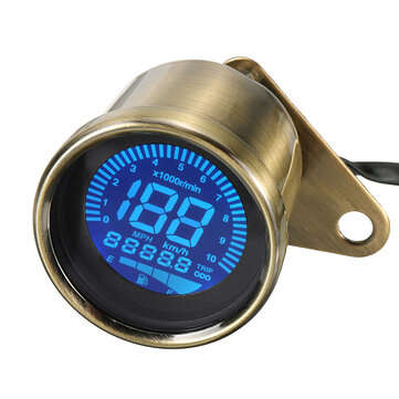 LCD Digital Motorcycle Speedometer Universal Odometer Motorbike Tachometer