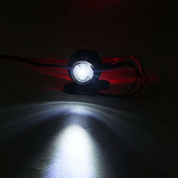 Double LED Side Marker Light Red & White Dual Color IP65 10-30V For Truckc Trailer Caravan Van