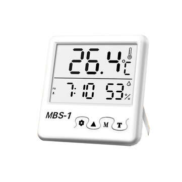 Digital Large Screen Weather Station Indoor Room Hygrometer Thermometer Clock