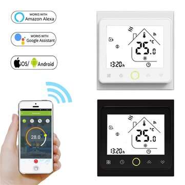 MINCO HEAT 95~250V WiFi Smart Thermostat Temperature Controller for Water Electr... (TYPE: WIFITYPE)
