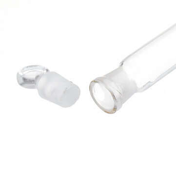 100mL Clear Glass Volumetric Flask w/ Glass Stopper Lab Chemistry Glassware