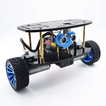 Adeept 2-Wheel Self-Balancing Upright Car Robot Kit for UNO R3 MPU6050 Accelerometer Gyroscope Sen