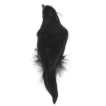 1pcs Halloween Black Crows Birds Decor Artificial Realistic Woodland Hlloween Decorations for Garden