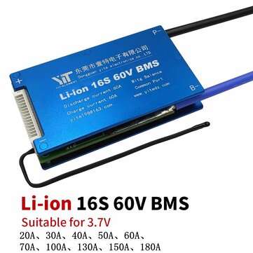 16S 60V Lithium Battery 3.7V Power Protection Board 20A -180A with Temperature Pro... (CURRENT: 40A)