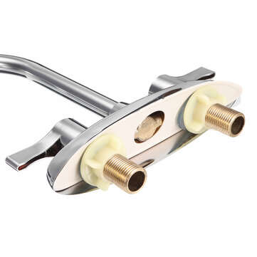 Electroplating Process Hot and Cold Water Faucet With 2 Stainless Steel Hose