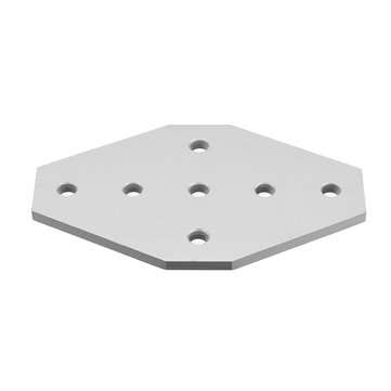 Machifit Aluminum 7 Holes Join Plate Corner Bracket for 2020 V-slot Aluminum Extrusions Profiles CNC