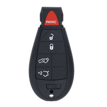 5 Button Car Remote Key Fob Case + Insert Blade For Jeep Grand Cherokee/ Commander 08-12