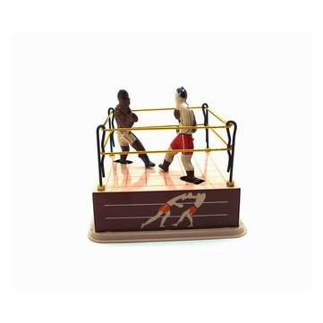 Classic Vintage Clockwork Wind Up Boxing Ring Boxers Children Kids Tin Toys With Key