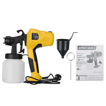 400W Electric Paint Sprayer Portable Handheld Paint Spray Guns for Indoor Home Fe... (COLOR: YELLOW)