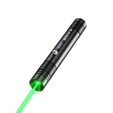 A19 Green Laser Pointer Pen USB Type-C Chargeable PPT Laser Page Pen Sales Stylus... (COLOR: SILVER)