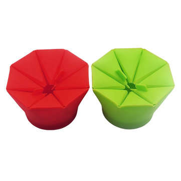Popcorn Popper Maker DIY Silicone Popcorn Maker Fold Bucket Red Kitchen Storage Container