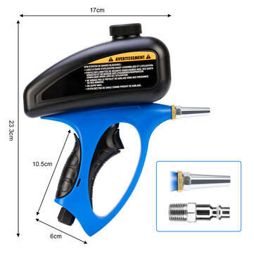 Handheld Pneumatic Anti-rust Sandblaster Protection Sand GravIity Sandblasting Guun Mini AIir Sandbl