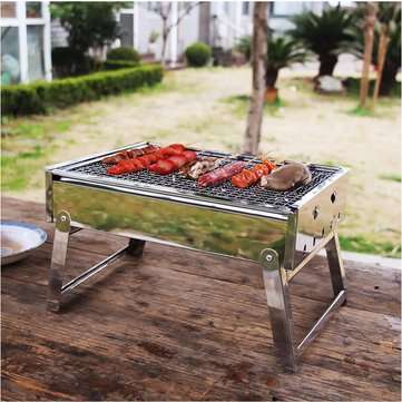 IPRee Portable Folding Charcoal Stove Barbecue Oven Cooking Picnic Camping BBQ Grill