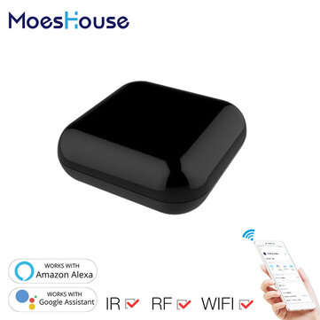 MoesHouse RF IR WiFi Universal Remote Controller RF Appliances Tuya Smart Life App Voice Control via