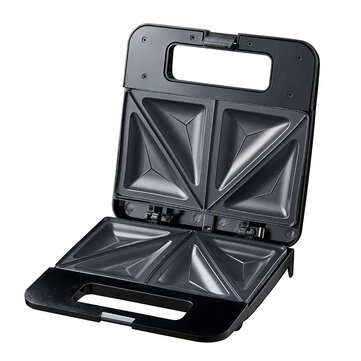 Sandwich Maker Waffle Meat Toaster Sandwich Toaster Pan Toaster Non Stick Electric Grill (TYPE: A)