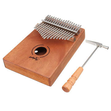 17 Keys Kalimbas African Solid Mahogany Wood Thumb Piano Finger Percussion Musical Gifts