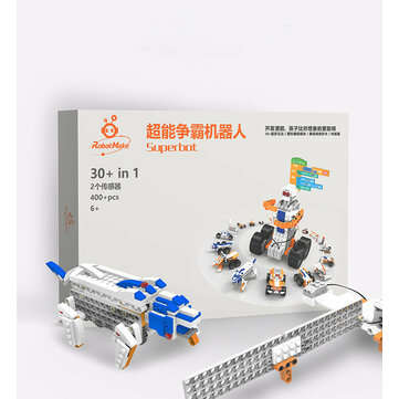 XIAO R DIY Programmable RC Robot Kit APP/Stick Control STEAM Educational Kit Compatible with Lego