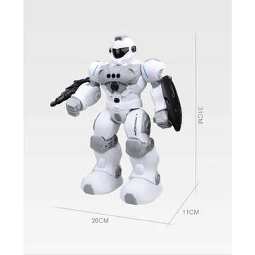 FENGTAI Intelligent Police Robot Programmable Gesture Sensing Storytelling USB Charging RC Robot