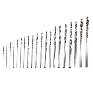 Mini Tiny Microo HSS TwIist Drill Bits Set 0.3-1.6mm Hand DIY Model Craft Tool Kit