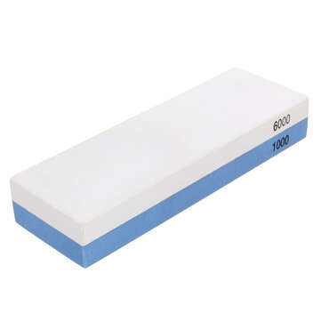 1000/6000 2 Side Grit Sharper Pebble Premium Whetstone Knife Sharpening Stone An... (GRIT: 240/1000)