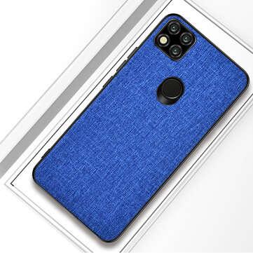 Bakeey for Xiaomi Redmi 9C Case Breathable Canvas Cloth Sweatproof Shockproof Prote... (COLOR: BLUE)