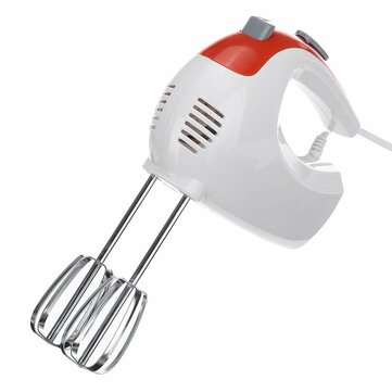 Electric Egg Beater 200W Hand Mixer Stainless Steel Whisk Milk Cooking Baking for Kitchen