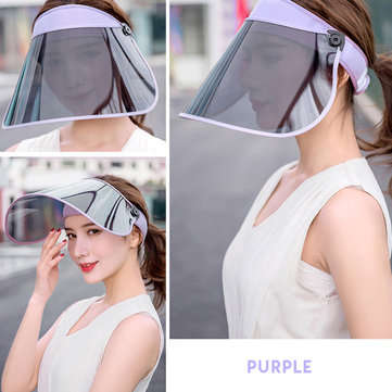 Sun Visor Women Hat Outdoor Sports Sun Protection Electric Scooter Riding ... (COLOR.: LIGHTPURPLE)