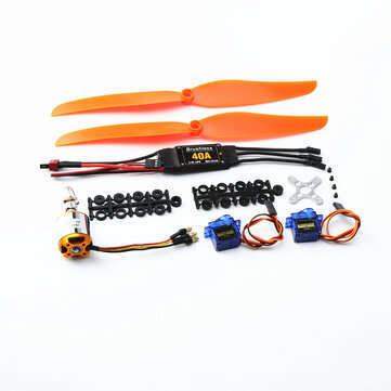 XXD 2217 KV1100 Brushless Motor+1060 Propeller*2+9g Servo*2+40A ESC RC Power System Combo for RC Dro