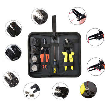 PARON Jx-d4143 Multi-functional Four-in-one Line Pressing Suit Easy Carrying Terminals Pliers Kit