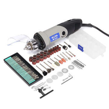 HILDA JD3321C 220V 400W Variable Speed Electric Drill with 76Pcs Accessories Electric Grinder Rotary
