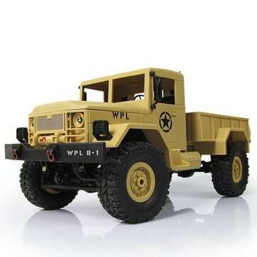WPL B1 DIY Car Kit 1/16 2.4G 4WD RC Crawler Off Road Car Without Electronic Parts... (COLOR.: KHAKI)