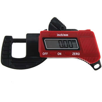 ANENG 12.7mm Digital Thickness Gauge Mini Dial Thickness Meter Carbon Fiber Composi... (COLOR.: RED)