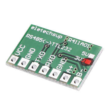 R411B01 3.3V Auto RS485 to TTL RS232 Transceiver Converter SP3485 Module for ESP8266 Raspberry pi Br