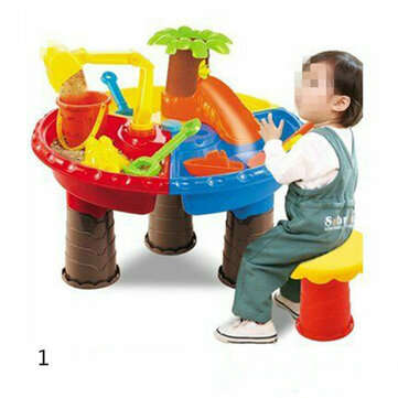 Sand And Water Table Sandpit Indoor Outdoor Beach Kids Children Play Toy Set (NUMBER: 1)