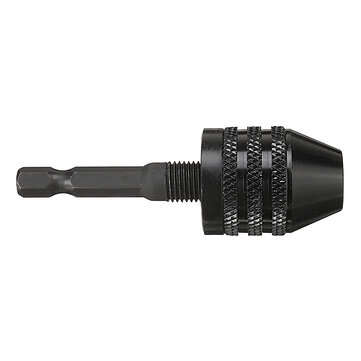Drillpro 0.5-8mm Keyless Chuck 3 Jaw Drill Adapter 1/4 Inch Hex Shank Nickel Plating Drill Chuck