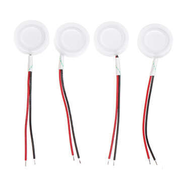 4pcs 20mm 1.7MHZ Ultrasonic Mist Maker Fogger Ceramics Discs with Wire Sealing Ring