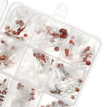 300 Pcs 2pF-0.1F Ceramic Capacitors Kit With Component Box
